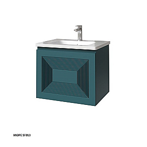 Тумба с раковиной Caprigo Modo-Quarta 60 с интегрированной ручкой, цвет на выбор для ванной в интернет-магазине Sanbest