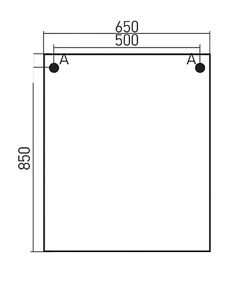 Зеркальный шкаф MIXLINE БОСКО 522472 65 белый/венге купить в интернет-магазине сантехники Sanbest