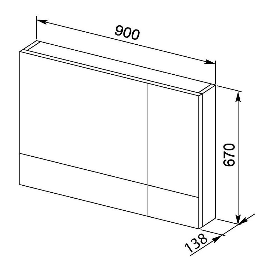 Зеркальный шкаф Aquanet Нота/Тоника 90 купить в интернет-магазине сантехники Sanbest