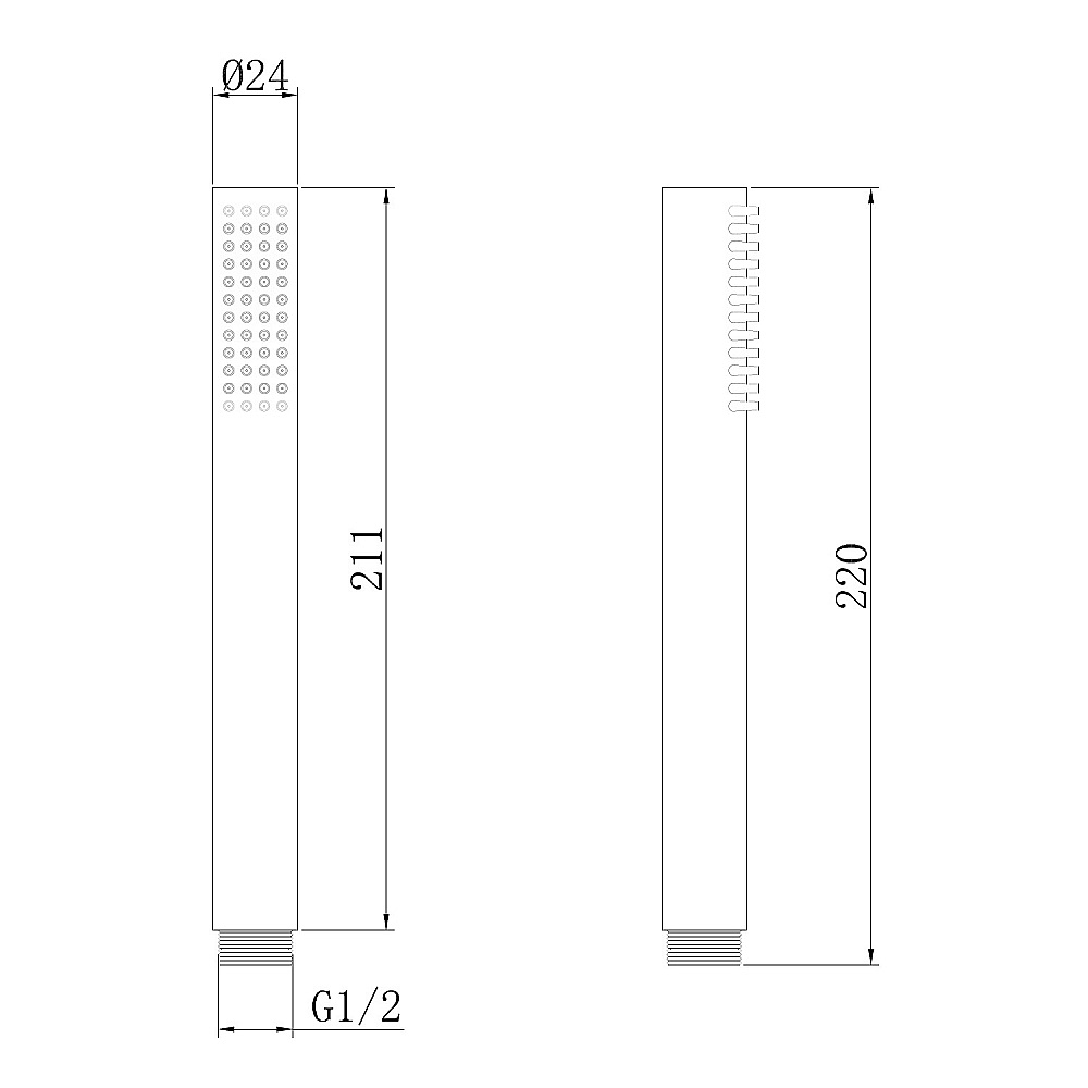 Душевая лейка Abber AF0051SP сатин купить в интернет-магазине сантехники Sanbest