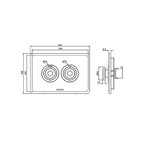 Кнопка для инсталляции Savoy SV152 GOLD золото купить в интернет-магазине сантехники Sanbest