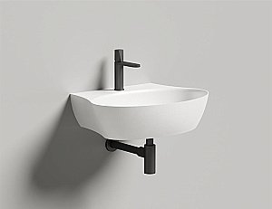 Раковина Salini ALDA WALL 01 140321M 58 из искусственного камня S-Stone, белая матовая купить в интернет-магазине Sanbest