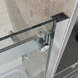 Душевой уголок BelBagno Marino 2-AH-1 140x80 стекло прозрачное/профиль хром купить в интернет-магазине Sanbest