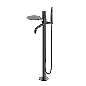 Смеситель для ванны Boheme Stick 129-SGM.3 оружейная сталь/ручка LINEA купить в интернет-магазине сантехники Sanbest