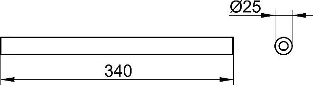 Полотенцедержатель KEUCO REVA 12822370000 черный матовый купить в интернет-магазине сантехники Sanbest