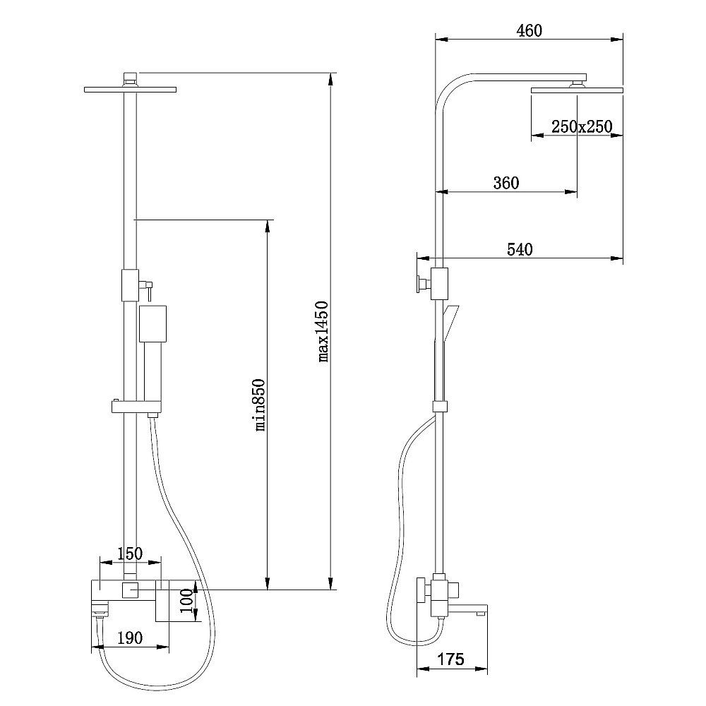 Душевая система ABBER Daheim AF8216WL белая матовая купить в интернет-магазине сантехники Sanbest