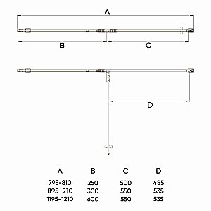 Душевая дверь Veconi Vianno VN73RG-90-06-C4 90 стекло рифленое/профиль брашированное золото купить в интернет-магазине Sanbest