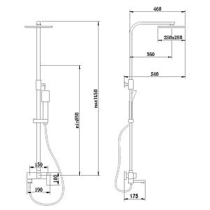 Душевая система ABBER Daheim AF8216WL белая матовая купить в интернет-магазине сантехники Sanbest