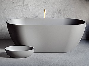 Ванна из искусственного камня Riho Bilbao 170x80 B118001080 антрацит купить в интернет-магазине Sanbest