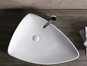 Раковина накладная CeruttiSpa 69 CR7014 белая купить в интернет-магазине Sanbest