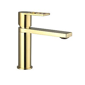 Смеситель для раковины Caprigo KUB 54-020 золото матовое купить в интернет-магазине сантехники Sanbest