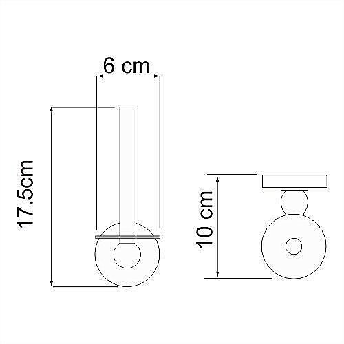 Держатель туалетной бумаги WasserKRAFT K-8597 купить в интернет-магазине сантехники Sanbest