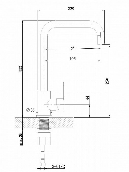 Смеситель для кухни Orange Steel M99-006ni никель купить в интернет-магазине сантехники Sanbest
