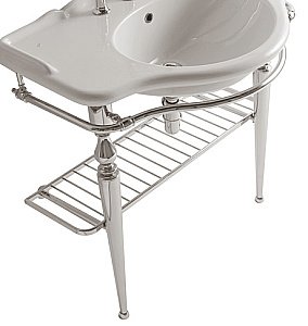 Консоль напольная GLOBO Paestum PATC56 хром купить в интернет-магазине сантехники Sanbest