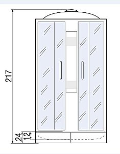 Душевая кабина River Amur 24 90x90 МТ купить в интернет-магазине Sanbest