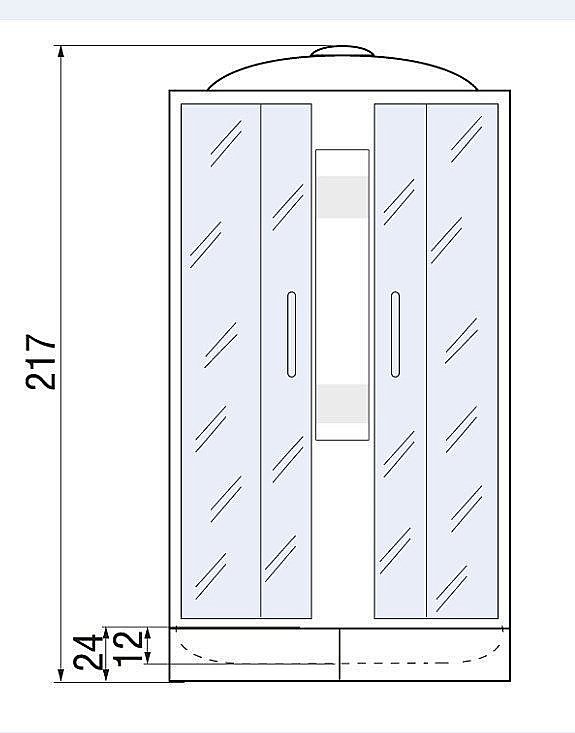 Душевая кабина River Amur 24 90x90 МТ купить в интернет-магазине Sanbest