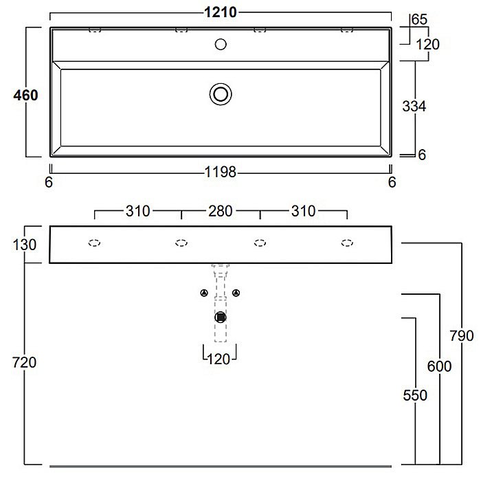Раковина SIMAS AGILE AG121 bi*0 121 купить в интернет-магазине Sanbest