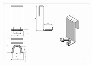 Крючок Black&White SN-6283 купить в интернет-магазине сантехники Sanbest