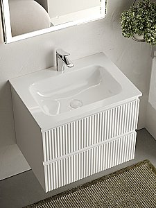 Тумба с раковиной Sancos SNOB R SNR60W 60 Bianco для ванной в интернет-магазине Sanbest