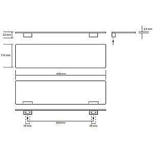 Полка Bemeta Organic 157102381 хром купить в интернет-магазине сантехники Sanbest