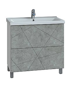Тумба с раковиной Vigo Geometry 800-0-2 бетон для ванной в интернет-магазине Sanbest