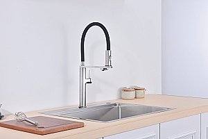 Смеситель для кухни Vincea VKF-119CH хром купить в интернет-магазине сантехники Sanbest