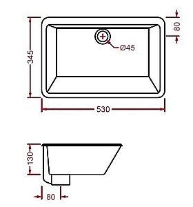 Раковина врезная снижу столешницы Artceram GEA 53 GEL001 01 00 белая купить в интернет-магазине Sanbest