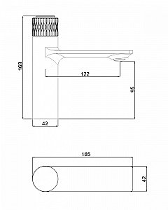 Смеситель для раковины Orange PUSH M01-021cr хром купить в интернет-магазине сантехники Sanbest