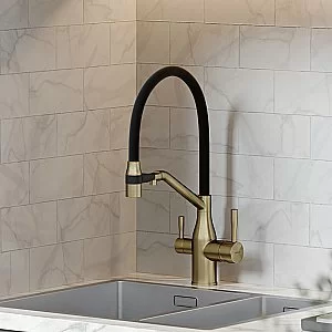 Смеситель для кухни Sancos Orta SC4008BG брашированное золото купить в интернет-магазине сантехники Sanbest