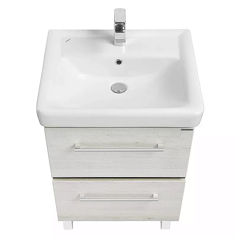 Тумба с раковиной Акватон Ронда 60 дуб сомерсет для ванной в интернет-магазине Sanbest