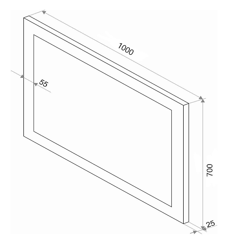 Зеркало Континент Relax ЗЛП470 100x70 в ванную от интернет-магазине сантехники Sanbest