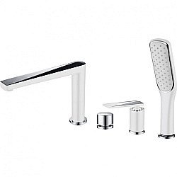 Смеситель для ванны Boheme Venturo 370-W белый/хром купить в интернет-магазине сантехники Sanbest