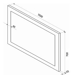 Зеркало Континент Relax ЗЛП470 100x70 в ванную от интернет-магазине сантехники Sanbest