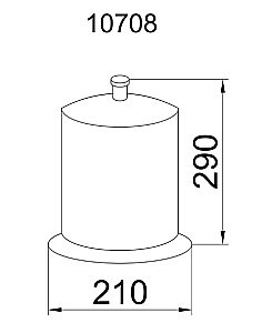 Мусорное ведро Boheme Puro 10708 купить в интернет-магазине сантехники Sanbest