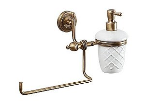 Диспенсер настенный с держателем Caprigo Royal купить в интернет-магазине сантехники Sanbest