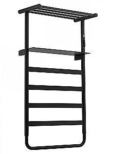 Полотенцесушитель электрический WONZON & WOGHAND DÜSSELDORF, Черный матовый (WW-A208-MB) купить в интернет-магазине сантехники Sanbest