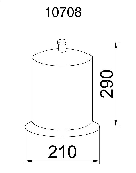 Мусорное ведро Boheme Puro 10708 купить в интернет-магазине сантехники Sanbest