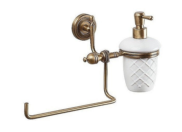 Диспенсер настенный с держателем Caprigo Royal купить в интернет-магазине сантехники Sanbest
