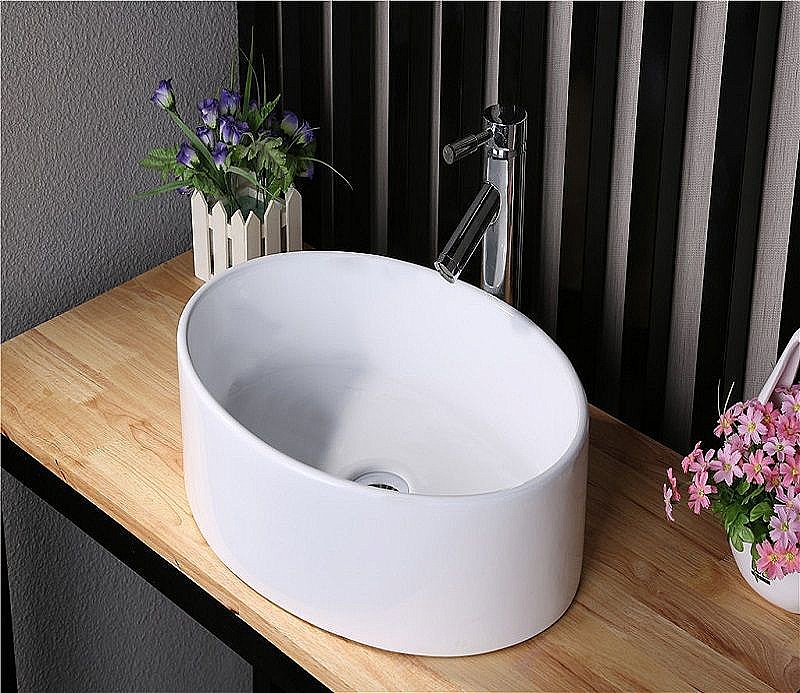 Раковина накладная Ceramalux N 49,5 9012 белая купить в интернет-магазине Sanbest