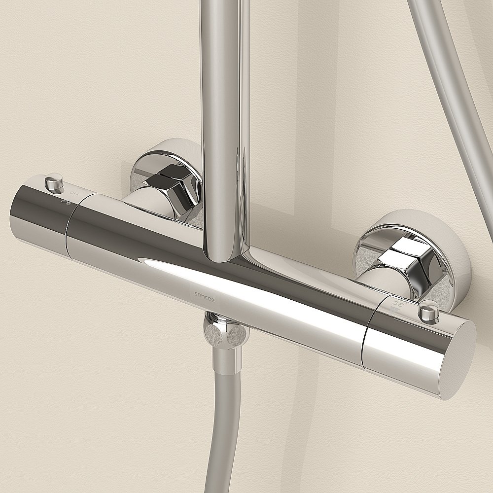 Душевая система Sancos Teo SC11001CH хром купить в интернет-магазине сантехники Sanbest