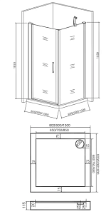 Душевой уголок Good Door PANDORA CR-80-C-CH 80x80 купить в интернет-магазине Sanbest