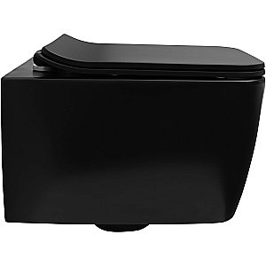 Унитаз подвесной Allen Brau Liberty 2 4.33007.31 черный матовый, безободковый купить в интернет-магазине Sanbest