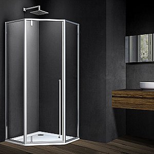 Душевой уголок Vincea Penta VSP-3P100CL 100x100 стекло прозрачное/профиль хром купить в интернет-магазине Sanbest