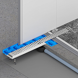 Душевой лоток TIMO Drain System 900 с вставкой "lines", Хром купить в интернет-магазине Sanbest