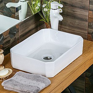 Раковина Melana 320318 320318-805 белая купить в интернет-магазине Sanbest