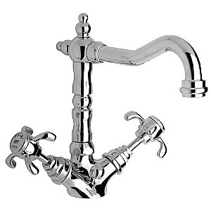 Смеситель для раковины Paini Ornellaia 87CR250BLMKM хром купить в интернет-магазине сантехники Sanbest