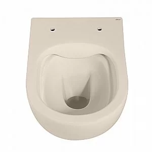 Унитаз подвесной ABBER Bequem AC1101MBE с крышкой микролифт, безободковый, бежевый матовый купить в интернет-магазине Sanbest