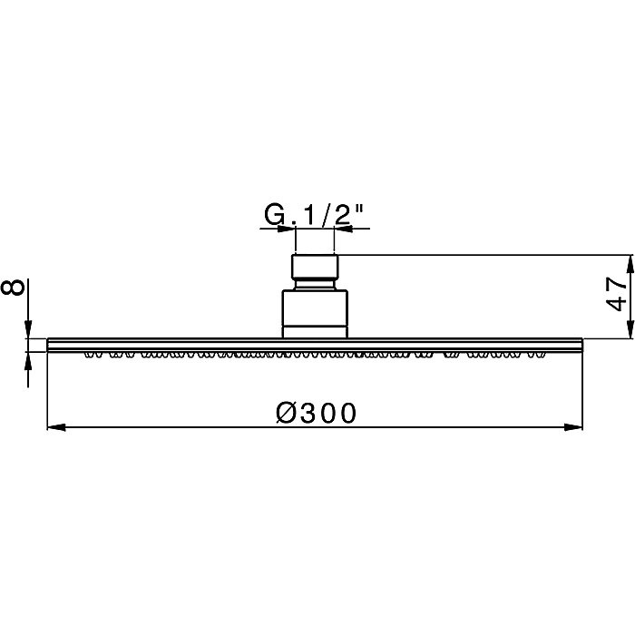 Верхний душ Cisal SHOWER DS01633021 D300 хром купить в интернет-магазине сантехники Sanbest
