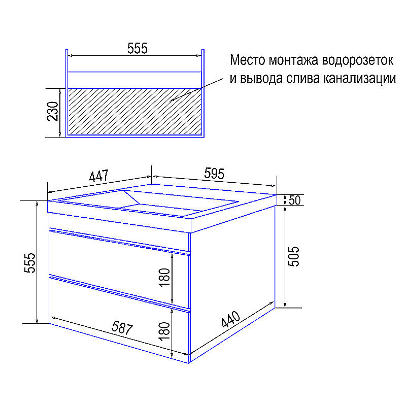 Инсталляция для унитаза Azario AZ-8010-1000 купить в интернет-магазине сантехники Sanbest
