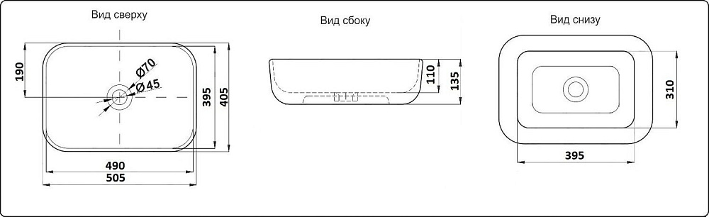 Раковина CeramaLux NC 78104MLG-6 зеленый купить в интернет-магазине Sanbest